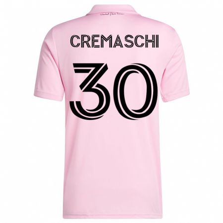 Kandiny Naisten Benja Cremaschi #30 Vaaleanpunainen Kotipaita 2023/24 Lyhythihainen Paita T-Paita