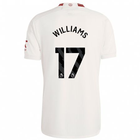 Kandiny Naisten Rachel Williams #17 Valkoinen Kolmas Sarja 2023/24 Lyhythihainen Paita T-Paita
