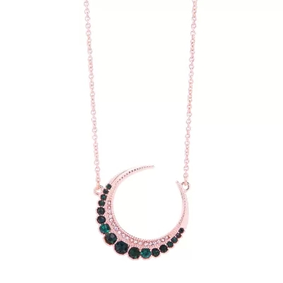 Kandiny - Simple diamond-studded moon pendant ladies short Necklace