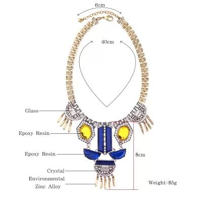 Kandiny - Individual geometric diamond Necklace