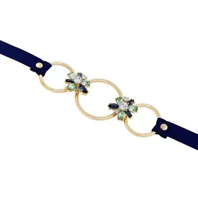 Kandiny - Diamond-studded simple ribbon short ladies Necklace