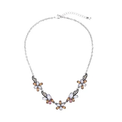 Kandiny - Simple and fresh diamond flower Necklace