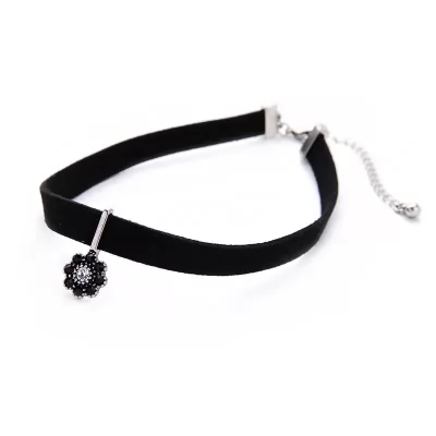 Kandiny - Diamond hollow flower pendant alloy Necklace