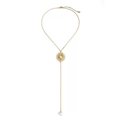 Kandiny - Simple wild pearl long pendant Necklace 01025