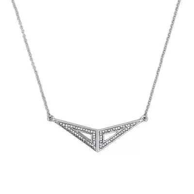 Kandiny - Gold Diamond Geometric Pendant Short Clavicle Necklace
