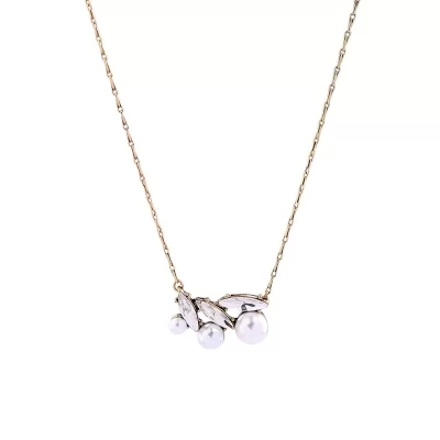 Kandiny - Fresh and simple crystal pearl pendant Necklace 01240