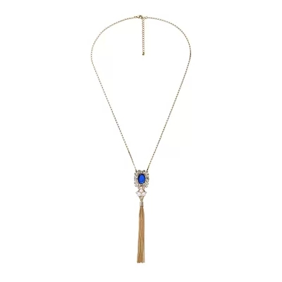 Kandiny - Pearl-studded tassel pendant Necklace 01308