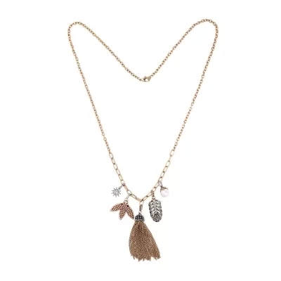 Kandiny - Feather tassel long sweater Necklace 01345