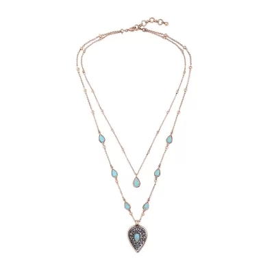 Kandiny - Geometric multi-layer natural stone simple Necklace