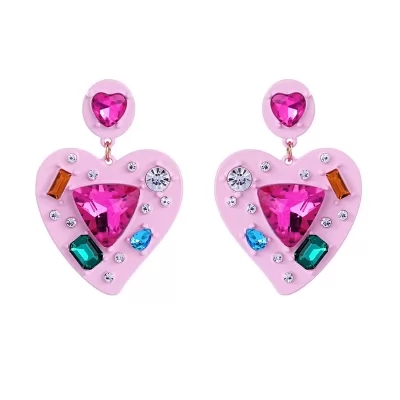 Kandiny - Personality girl pink series Earrings 00628
