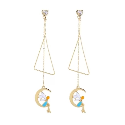 Kandiny - Dripping Moon Fairy Stud Earrings 00643
