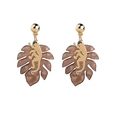 Kandiny - Palm leaf stud Earrings 00658