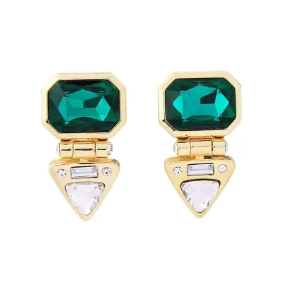 Kandiny - Green gemstone Earrings 00667
