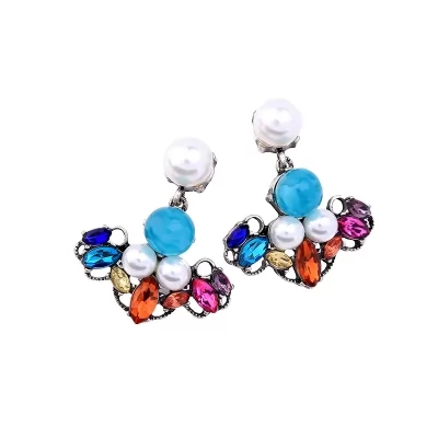 Kandiny - Diamond-studded colorful alloy Earrings 00692