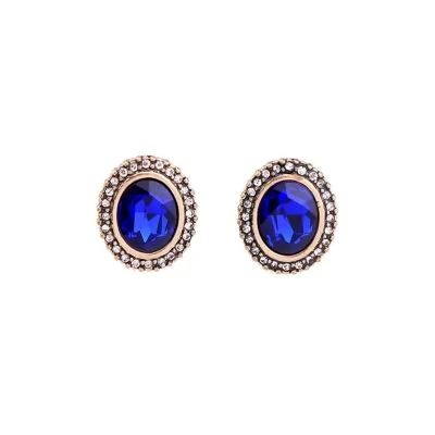 Kandiny - Sapphire crystal geometric stud Earrings 00729