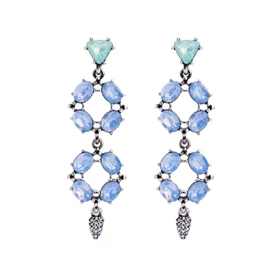 Kandiny - Crystal gemstoned diamond Earrings 00731