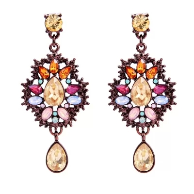 Kandiny - Diamond colorful drop Earrings 00738