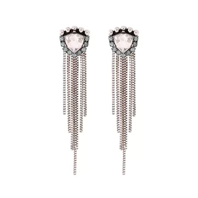 Kandiny - Fashion-studded tassel temperament Earrings 00776