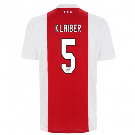 Lapset Jalkapallo Sean Klaiber #5 Punainen Valkoinen Kotipaita 2021/22 Lyhythihainen Paita T-paita
