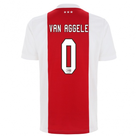 Lapset Jalkapallo Michel van Aggele #0 Punainen Valkoinen Kotipaita 2021/22 Lyhythihainen Paita T-paita