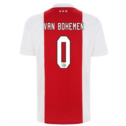 Lapset Jalkapallo Chahine van Bohemen #0 Punainen Valkoinen Kotipaita 2021/22 Lyhythihainen Paita T-paita