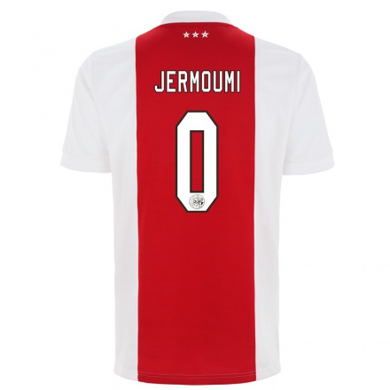 Lapset Jalkapallo Diyae Jermoumi #0 Punainen Valkoinen Kotipaita 2021/22 Lyhythihainen Paita T-paita