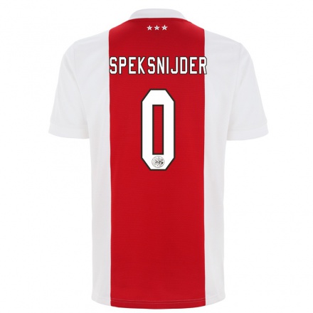 Lapset Jalkapallo Rico Speksnijder #0 Punainen Valkoinen Kotipaita 2021/22 Lyhythihainen Paita T-paita