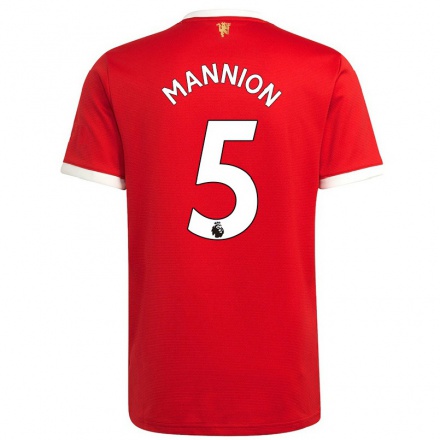 Lapset Jalkapallo Aoife Mannion #5 Punainen Kotipaita 2021/22 Lyhythihainen Paita T-paita