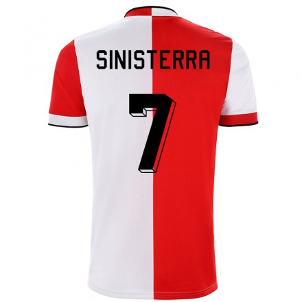Lapset Jalkapallo Luis Sinisterra #7 Punainen Valkoinen Kotipaita 2021/22 Lyhythihainen Paita T-paita
