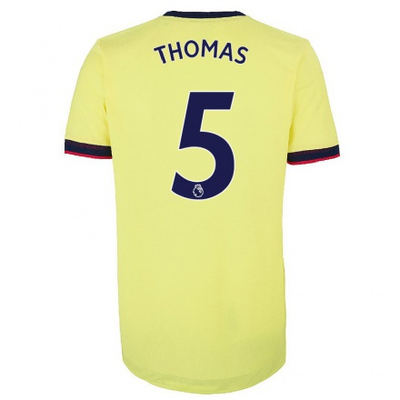 Lapset Jalkapallo Thomas Teye Partey #5 Punainen Valkoinen Kotipaita 2021/22 Lyhythihainen Paita T-paita