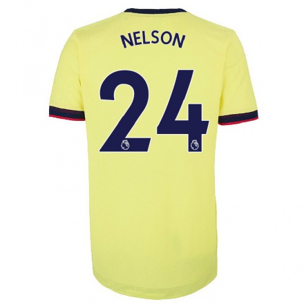 Lapset Jalkapallo Reiss Nelson #24 Punainen Valkoinen Kotipaita 2021/22 Lyhythihainen Paita T-paita