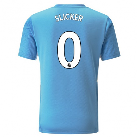Lapset Jalkapallo Cieran Slicker #0 Sininen Kotipaita 2021/22 Lyhythihainen Paita T-paita