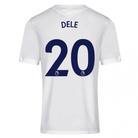 Lapset Jalkapallo Dele Alli #20 Valkoinen Kotipaita 2021/22 Lyhythihainen Paita T-paita