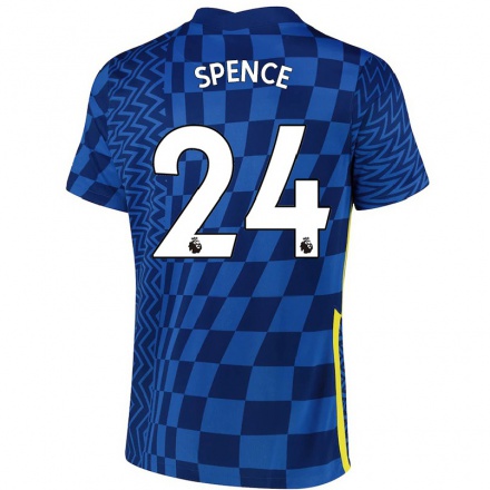 Lapset Jalkapallo Drew Spence #24 Tummansininen Kotipaita 2021/22 Lyhythihainen Paita T-paita