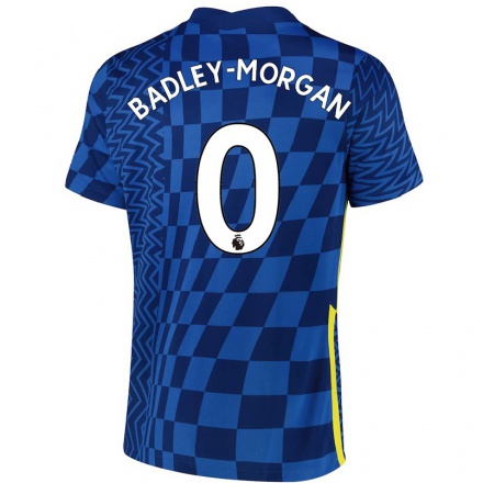 Lapset Jalkapallo Luke Badley-Morgan #0 Tummansininen Kotipaita 2021/22 Lyhythihainen Paita T-paita