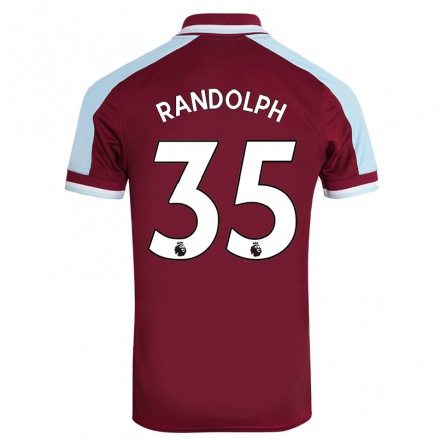 Lapset Jalkapallo Darren Randolph #35 Kastanjanruskea Kotipaita 2021/22 Lyhythihainen Paita T-paita