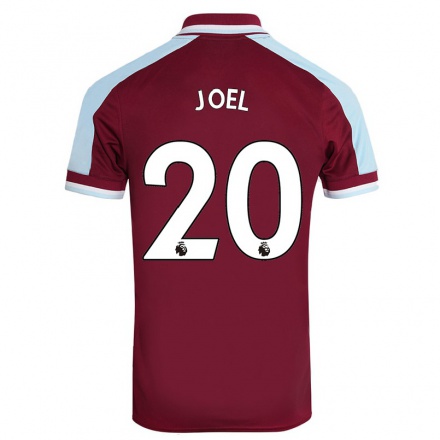 Lapset Jalkapallo Lois Joel #20 Kastanjanruskea Kotipaita 2021/22 Lyhythihainen Paita T-paita