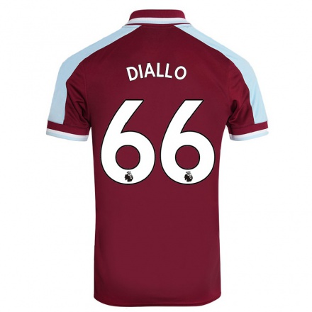 Lapset Jalkapallo Amadou Diallo #66 Kastanjanruskea Kotipaita 2021/22 Lyhythihainen Paita T-paita