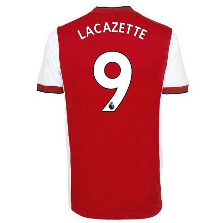 Lapset Jalkapallo Alexandre Lacazette #9 Keltainen Vieraspaita 2021/22 Lyhythihainen Paita T-paita