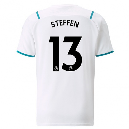 Lapset Jalkapallo Zack Steffen #13 Valkoinen Vieraspaita 2021/22 Lyhythihainen Paita T-paita