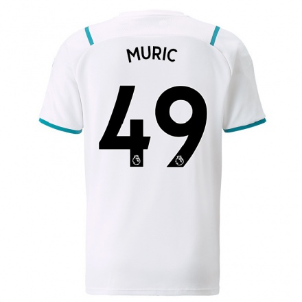 Lapset Jalkapallo Arijanet Muric #49 Valkoinen Vieraspaita 2021/22 Lyhythihainen Paita T-paita