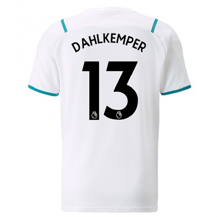 Lapset Jalkapallo Abby Dahlkemper #13 Valkoinen Vieraspaita 2021/22 Lyhythihainen Paita T-paita