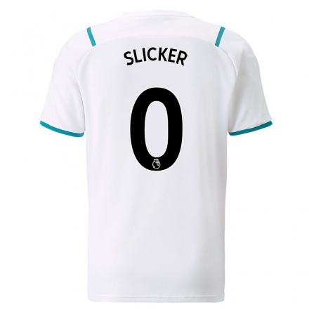 Lapset Jalkapallo Cieran Slicker #0 Valkoinen Vieraspaita 2021/22 Lyhythihainen Paita T-paita