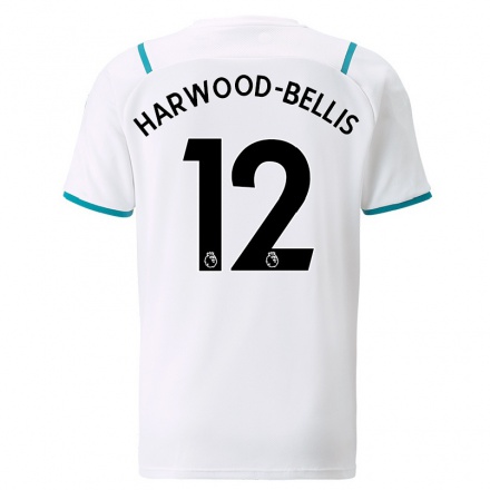 Lapset Jalkapallo Taylor Harwood-Bellis #12 Valkoinen Vieraspaita 2021/22 Lyhythihainen Paita T-paita
