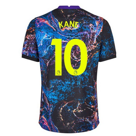 Lapset Jalkapallo Harry Kane #10 Monivärinen Vieraspaita 2021/22 Lyhythihainen Paita T-paita