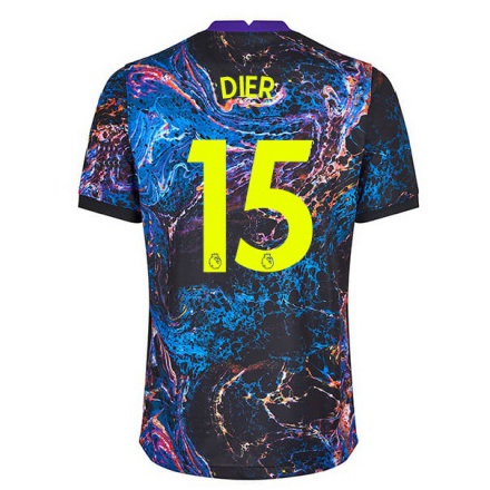 Lapset Jalkapallo Eric Dier #15 Monivärinen Vieraspaita 2021/22 Lyhythihainen Paita T-paita