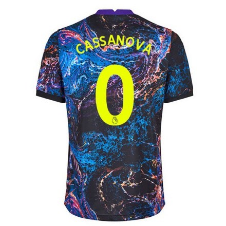 Lapset Jalkapallo Dante Cassanova #0 Monivärinen Vieraspaita 2021/22 Lyhythihainen Paita T-paita