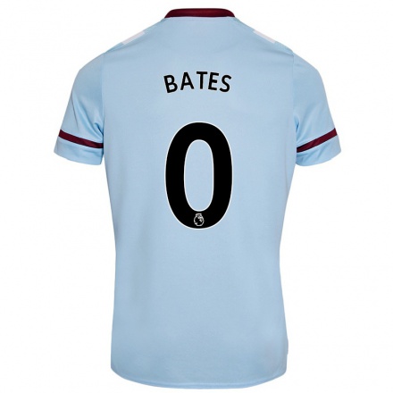 Lapset Jalkapallo Billy Bates #0 Taivaansininen Vieraspaita 2021/22 Lyhythihainen Paita T-paita