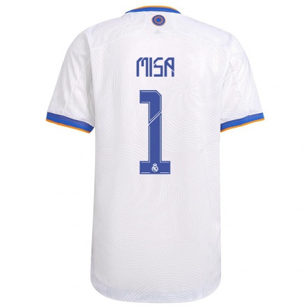 Lapset Jalkapallo Misa #1 Valkoinen Kotipaita 2021/22 Lyhythihainen Paita T-paita