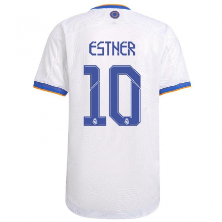 Lapset Jalkapallo Esther Gonzalez #10 Valkoinen Kotipaita 2021/22 Lyhythihainen Paita T-paita